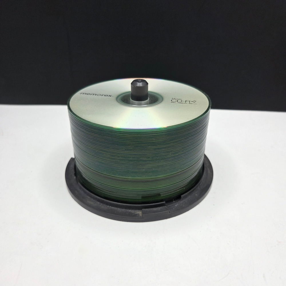 Memorex Music CD-R Blank Media 40x 700MB 80min Spindle Silver Disc Lot 50ct